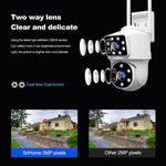 Srihome SH063 กล้องวงจรปิดพาโนรามาความละเอียด 4MP เลนส์คู่ HD, SH063