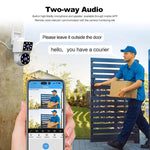 Srihome SH063 กล้องวงจรปิดพาโนรามาความละเอียด 4MP เลนส์คู่ HD, SH063
