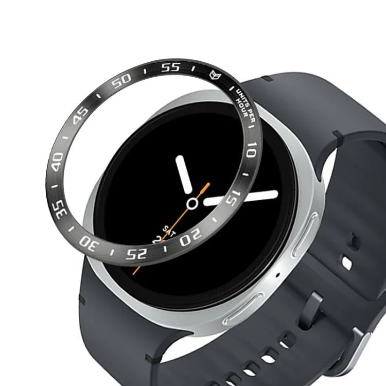กรอบป้องกันนาฬิกาอัจฉริยะวงแหวนโลหะ ขนาด A Style สำหรับ Samsung Galaxy Watch8 Classic 46mm, Samsung Galaxy Watch8 44mm, Samsung Galaxy Watch8 40mm
