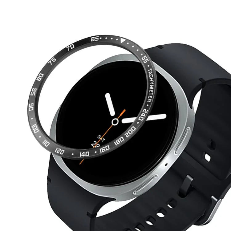 กรอบป้องกันนาฬิกาอัจฉริยะวงแหวนโลหะ ขนาด E Style สำหรับ Samsung Galaxy Watch8 Classic 46mm, Samsung Galaxy Watch8 44mm, Samsung Galaxy Watch8 40mm