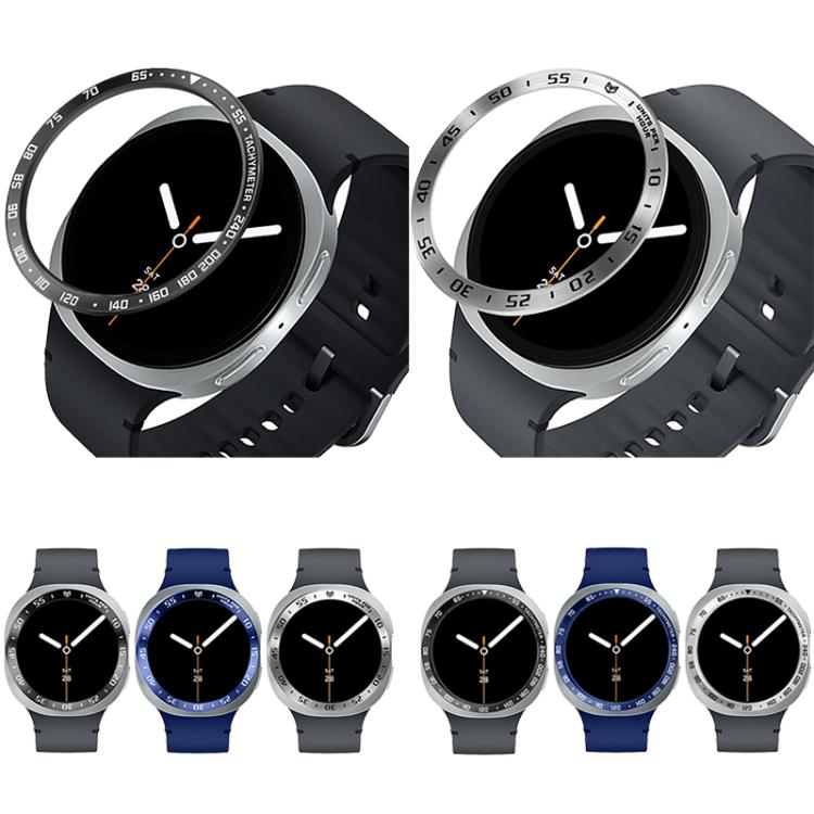 กรอบป้องกันนาฬิกาอัจฉริยะวงแหวนโลหะ ขนาด E Style สำหรับ Samsung Galaxy Watch8 Classic 46mm, Samsung Galaxy Watch8 44mm, Samsung Galaxy Watch8 40mm