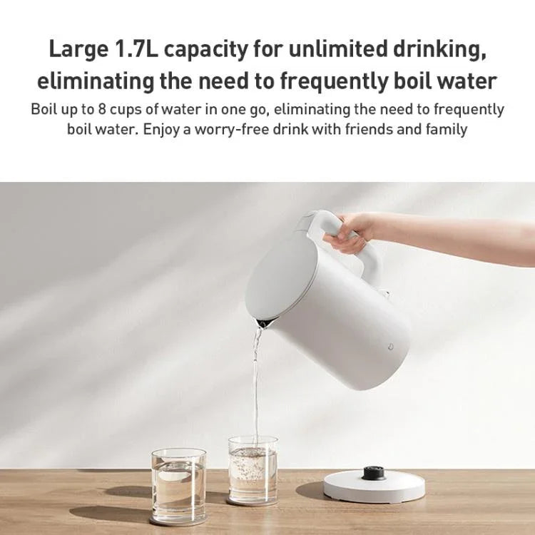 กาต้มน้ำไฟฟ้า Xiaomi Mijia 1.7 ลิตร 1800W รุ่น 3 ปลั๊ก CN, กาต้มน้ำไฟฟ้า รุ่น 3