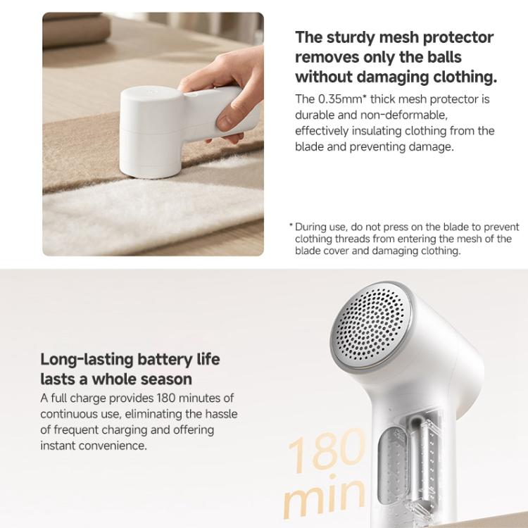 เครื่องกำจัดขนบอลผม Xiaomi Mijia แท้ 2, เครื่องกำจัดขนบอล 2