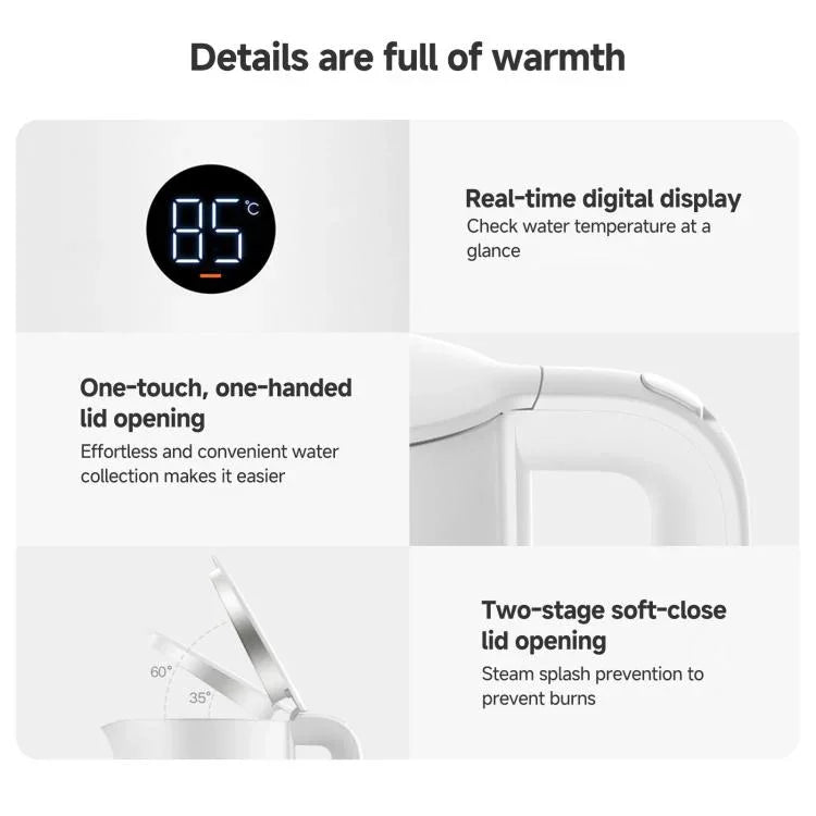 กาต้มน้ำไฟฟ้าอุณหภูมิคงที่ Xiaomi Mijia 1.7L 1800W 3 ของแท้ ปลั๊ก CN
