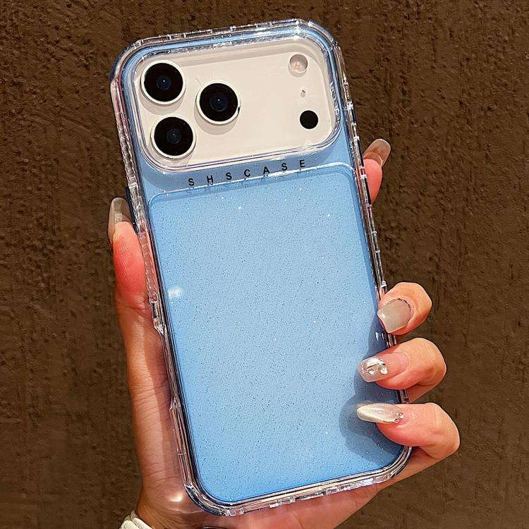เคสโทรศัพท์ผสม TPU + PC ผงกลิตเตอร์ 3-in-1 สำหรับ iPhone 17 Pro Max, สำหรับ iPhone 17 Pro