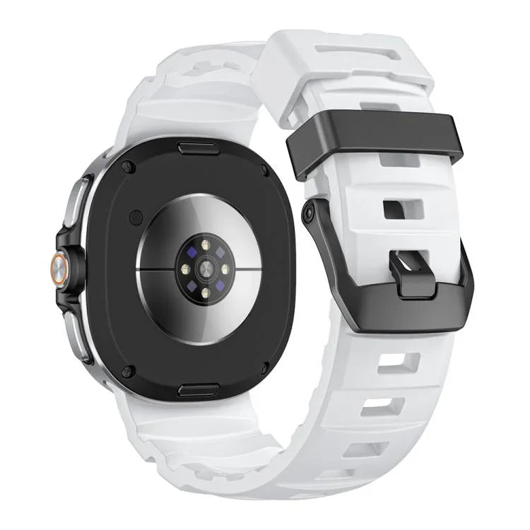 สายรัดนาฬิกาซิลิโคนหัวเข็มขัดสีดำ Wild Path สำหรับ Samsung Galaxy Watch8 / Watch8 Classic