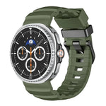 สายรัดนาฬิกาซิลิโคนหัวเข็มขัดสีดำ Wild Path สำหรับ Samsung Galaxy Watch8 / Watch8 Classic