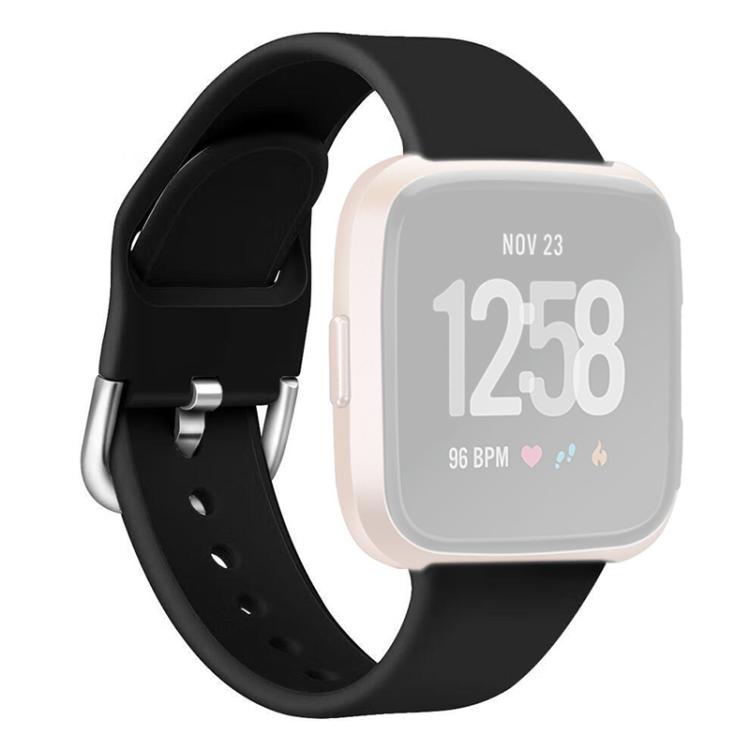 For Fitbit Versa 2 / Versa / Versa Lite xDfind Reverse Buckle Solid Color Silicone Watch Band, S, L