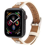 สายรัดนาฬิกาหนังไมโครไฟเบอร์สัมผัสนุ่ม Rivet Camellia สำหรับ Apple Watch 46mm / 49mm / 45mm / 44mm, สำหรับ Apple Watch 42mm / 41mm / 40mm / 38mm