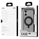 ZGA Feitian 360 Rotation Holder Magsafe PC Hybrid TPU Phone Case, For iPhone 17 Pro, For iPhone 17 Pro Max