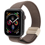 สายรัดนาฬิกาไนลอนยืดหยุ่นสองสีทวิลพร้อมหัวเข็มขัดแม่เหล็ก สำหรับ Apple Watch 46mm / 49mm / 45mm / 44mm, สำหรับ Apple Watch 42mm / 41mm / 40mm / 38mm