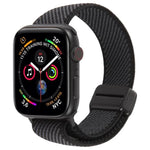 สายรัดนาฬิกาไนลอนยืดหยุ่นสองสีทวิลพร้อมหัวเข็มขัดแม่เหล็ก สำหรับ Apple Watch 46mm / 49mm / 45mm / 44mm, สำหรับ Apple Watch 42mm / 41mm / 40mm / 38mm