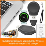 ที่ชาร์จไร้สายสำหรับนาฬิกาอัจฉริยะ xDfind พอร์ต USB พร้อมสายคล้อง สำหรับ Samsung Galaxy Watch 8/7/6/5/4