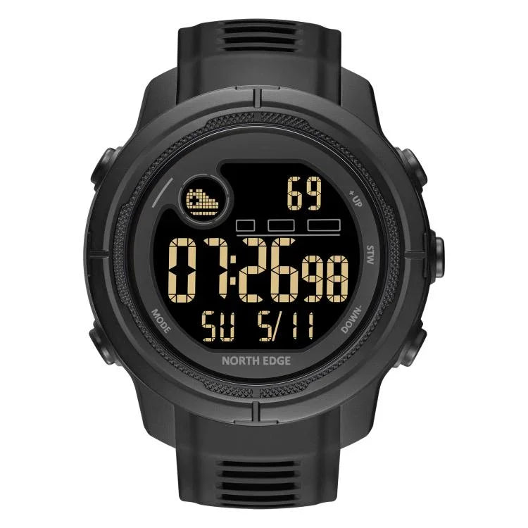 นาฬิกา NORTH EDGE MARS 5 กลางแจ้ง สำหรับผู้ชาย นาฬิกากีฬาอัจฉริยะ รองรับการวัดอัตราการเต้นของหัวใจ / ออกซิเจนในเลือด