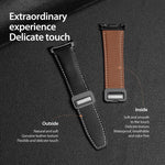 สายรัดนาฬิกาหนังแท้หัวเข็มขัดแม่เหล็ก DUX DUCIS YA Series สำหรับ Samsung Galaxy Watch8 / Watch8 Classic