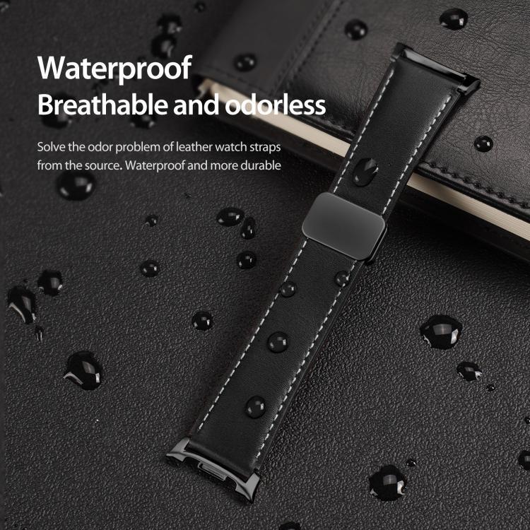 สายรัดนาฬิกาหนังแท้หัวเข็มขัดแม่เหล็ก DUX DUCIS YA Series สำหรับ Samsung Galaxy Watch8 / Watch8 Classic