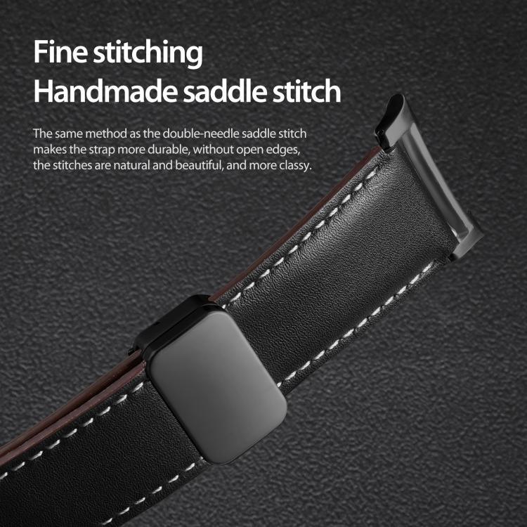 สายรัดนาฬิกาหนังแท้หัวเข็มขัดแม่เหล็ก DUX DUCIS YA Series สำหรับ Samsung Galaxy Watch8 / Watch8 Classic