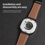 สายรัดนาฬิกาหนังแท้หัวเข็มขัดแม่เหล็ก DUX DUCIS YA Series สำหรับ Samsung Galaxy Watch8 / Watch8 Classic
