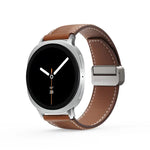 สายรัดนาฬิกาหนังแท้หัวเข็มขัดแม่เหล็ก DUX DUCIS YA Series สำหรับ Samsung Galaxy Watch8 / Watch8 Classic