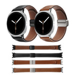 สายรัดนาฬิกาหนังแท้หัวเข็มขัดแม่เหล็ก DUX DUCIS YA Series สำหรับ Samsung Galaxy Watch8 / Watch8 Classic