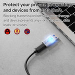 บล็อกป้องกันข้อมูลชาร์จ USB, USB-A ตัวเมียเป็น USB-A ตัวผู้, Type-C ตัวผู้เป็น USB-A ตัวเมีย, Type-C ตัวผู้เป็น Type-C ตัวเมีย, Type-C ตัวผู้เป็น USB-A ตัวผู้