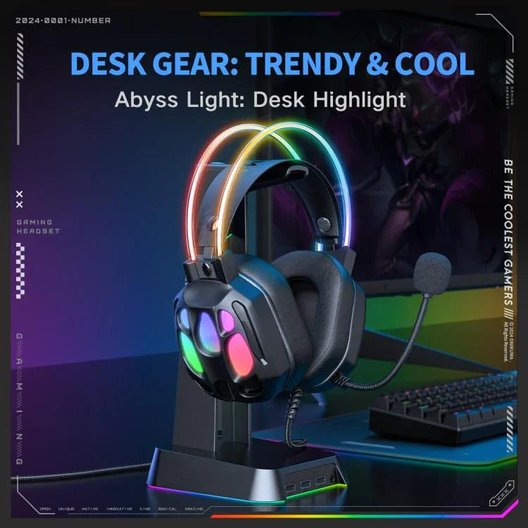 หูฟังมีสาย ONIKUMA X89 RGB พร้อมไมโครโฟน, รุ่น X89