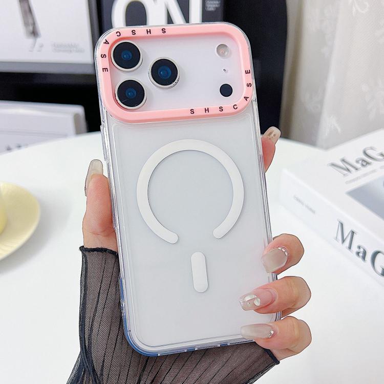 เคสโทรศัพท์ TPU โปร่งใสขอบกรอบเลนส์สีตัดกัน สำหรับ iPhone 17 Pro Max, สำหรับ iPhone 17 Pro