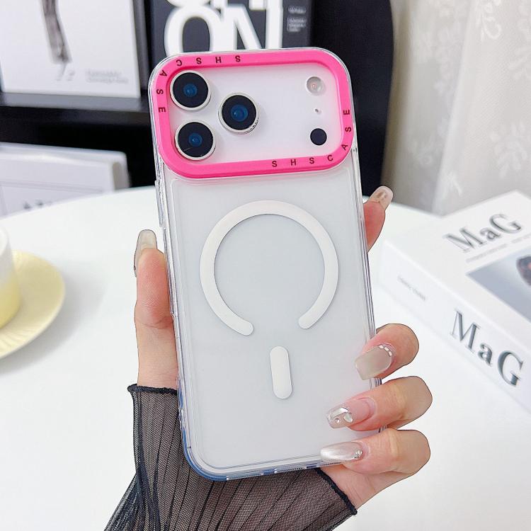 เคสโทรศัพท์ TPU โปร่งใสขอบกรอบเลนส์สีตัดกัน สำหรับ iPhone 17 Pro Max, สำหรับ iPhone 17 Pro