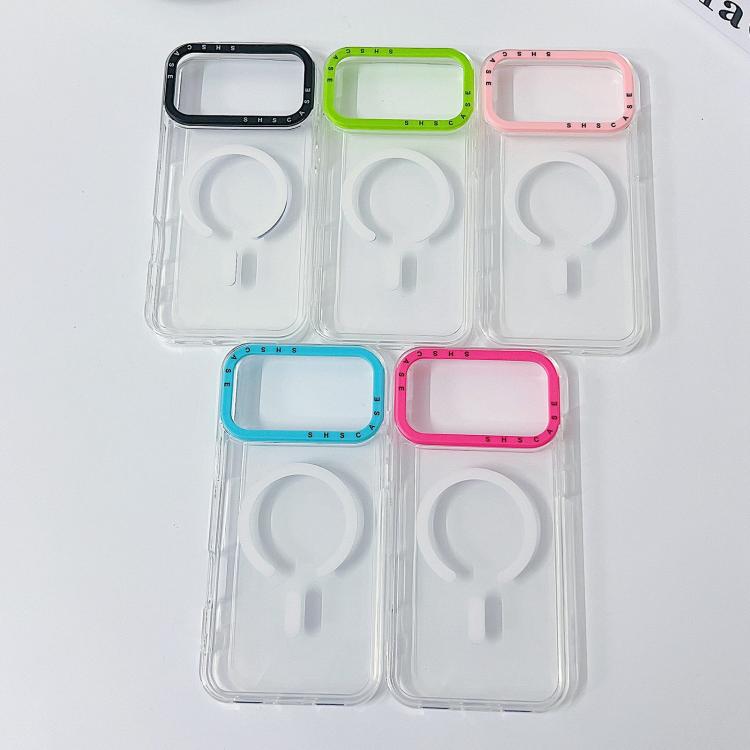 เคสโทรศัพท์ TPU โปร่งใสขอบกรอบเลนส์สีตัดกัน สำหรับ iPhone 17 Pro Max, สำหรับ iPhone 17 Pro