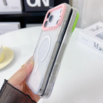 เคสโทรศัพท์ TPU โปร่งใสขอบกรอบเลนส์สีตัดกัน สำหรับ iPhone 17 Pro Max, สำหรับ iPhone 17 Pro