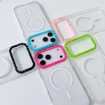 เคสโทรศัพท์ TPU โปร่งใสขอบกรอบเลนส์สีตัดกัน สำหรับ iPhone 17 Pro Max, สำหรับ iPhone 17 Pro