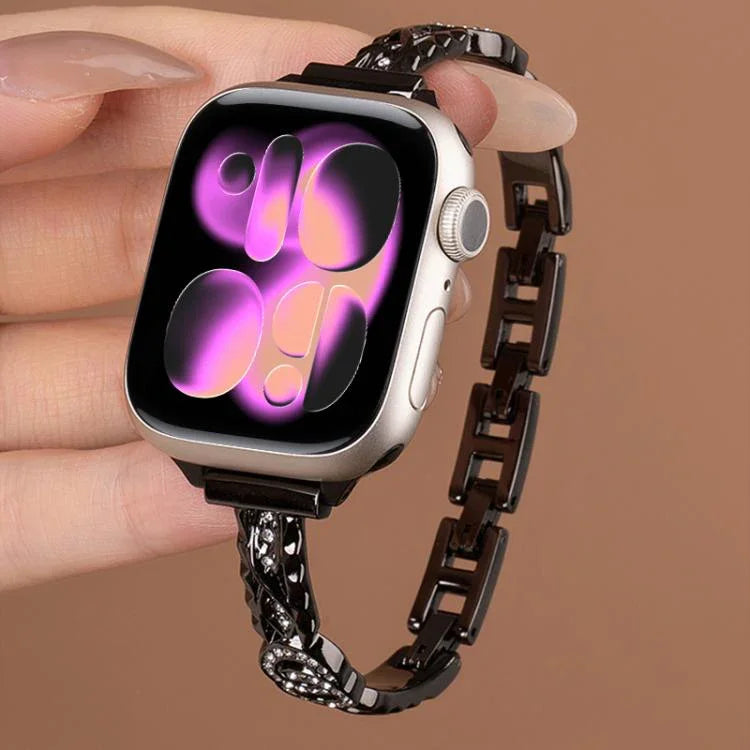 สายรัดนาฬิกาสแตนเลสสตีลบางเพชร xDfind สำหรับ Apple Watch 42 / 44 / 45 / 46 / 49mm, สำหรับ Apple Watch 38 / 40 / 41 / S10 42mm