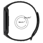 xDfind Reverse Buckle Two Color Silicone Sports Watch Band, For Xiaomi Smart Band 10 / 9 / 8