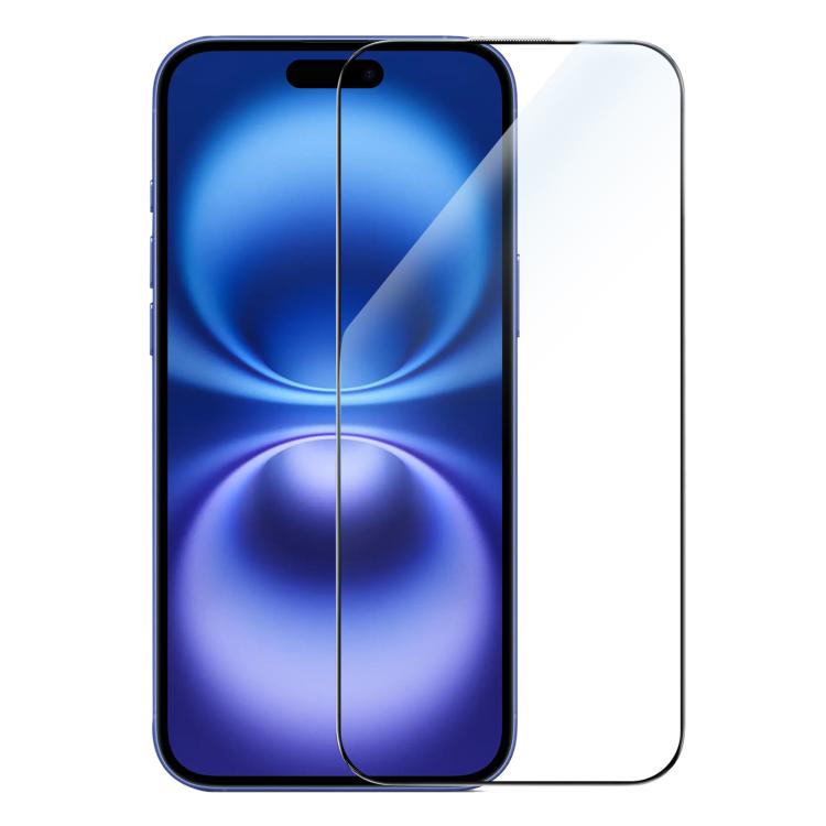 ฟิล์มกระจกนิรภัยแข็งกันรอยขีดข่วน JOYROOM Knight Series 2.5D เต็มจอ HD สำหรับ iPhone 17 Pro Max, สำหรับ iPhone 17 Pro, สำหรับ iPhone 17, สำหรับ iPhone Air, สำหรับ iPhone 16 Pro Max, สำหรับ iPhone 16 Pro, สำหรับ iPhone 16 Plus, สำหรับ iPhone 16