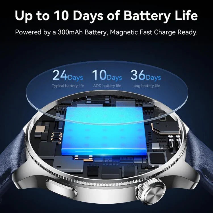 JOYROOM ซีรีส์คลาสสิก JR-FC3 สมาร์ทวอทช์โทร Bluetooth รองรับการตรวจวัดอัตราการเต้นของหัวใจ