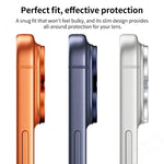 XDcase Armor Full-Coverage Frosted Metal Camera Lens Ring Film, For iPhone 17