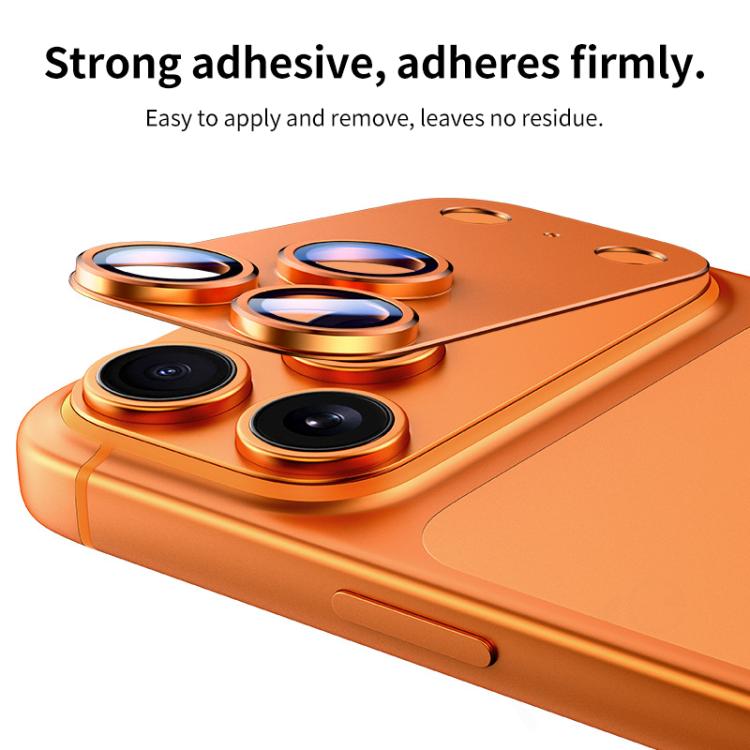 XDcase Armor Full-Coverage Frosted Metal Camera Lens Ring Film, For iPhone 17
