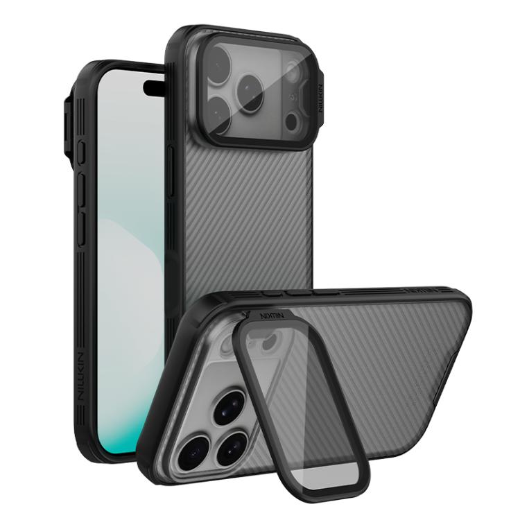 เคสโทรศัพท์ NILLKIN Black Mirror Prop CD Texture แบบโปร่งใสพร้อมกระจกเงา สำหรับ iPhone 17 Pro Max, สำหรับ iPhone 17 Pro