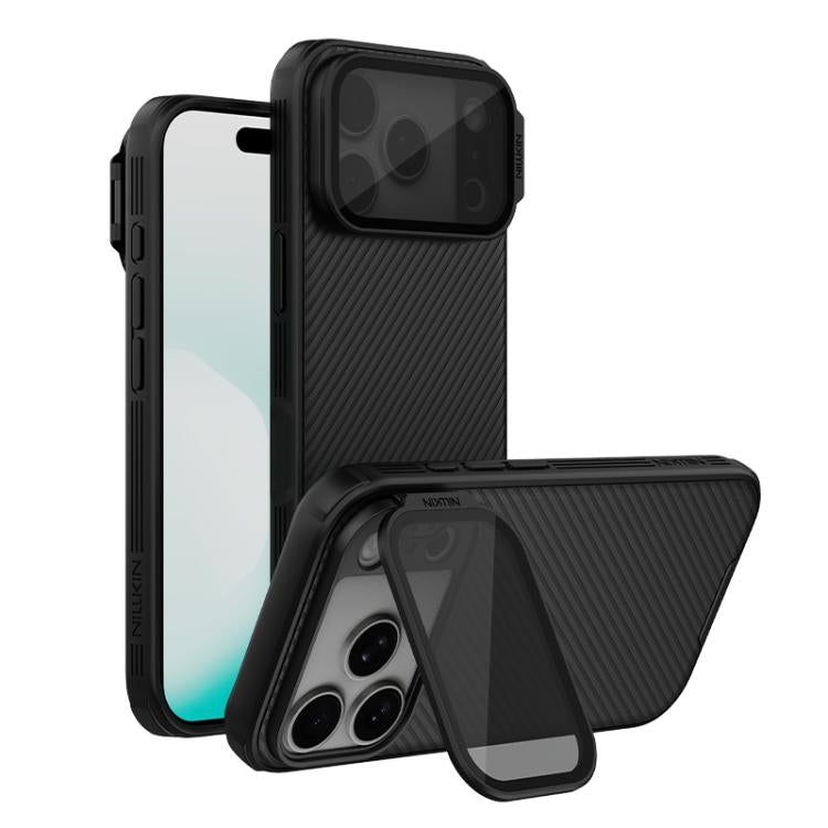 เคสโทรศัพท์ NILLKIN Black Mirror Prop CD Texture แบบโปร่งใสพร้อมกระจกเงา สำหรับ iPhone 17 Pro Max, สำหรับ iPhone 17 Pro