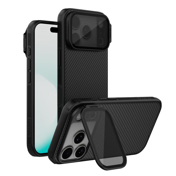 เคสโทรศัพท์ NILLKIN Black Mirror Prop CD Texture แบบโปร่งใสพร้อมกระจกเงา สำหรับ iPhone 17 Pro Max, สำหรับ iPhone 17 Pro