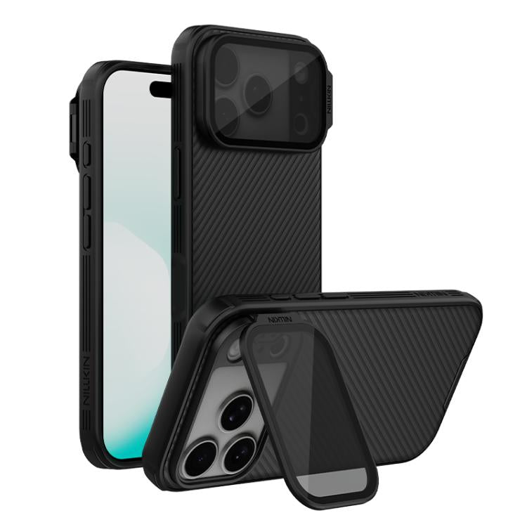 เคสโทรศัพท์ NILLKIN CamShield Prop Texture แบบโปร่งใสพร้อมกระจกเงา MagSafe แบบแม่เหล็ก PC สำหรับ iPhone 17 Pro Max, สำหรับ iPhone 17 Pro