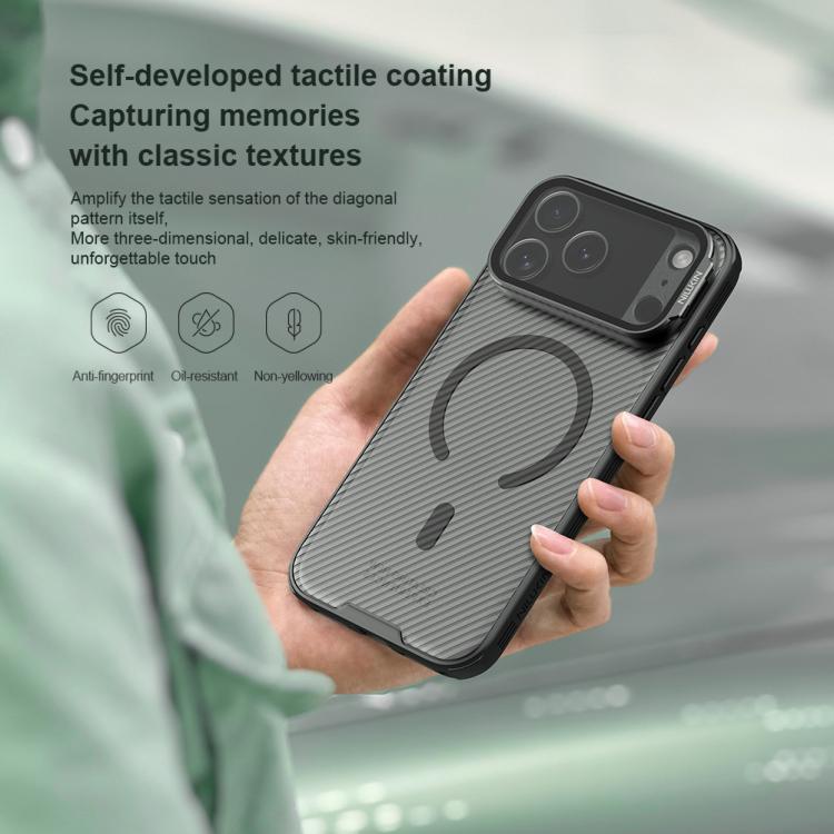เคสโทรศัพท์ NILLKIN CamShield Prop แบบโปร่งใสพร้อมกระจกเงา MagSafe แบบแม่เหล็ก PC กึ่งโปร่งแสง สำหรับ iPhone 17 Pro Max, สำหรับ iPhone 17 Pro