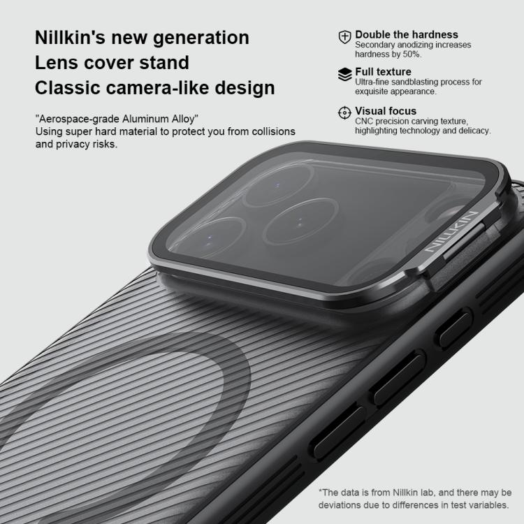 เคสโทรศัพท์ NILLKIN CamShield Prop แบบโปร่งใสพร้อมกระจกเงา MagSafe แบบแม่เหล็ก PC กึ่งโปร่งแสง สำหรับ iPhone 17 Pro Max, สำหรับ iPhone 17 Pro