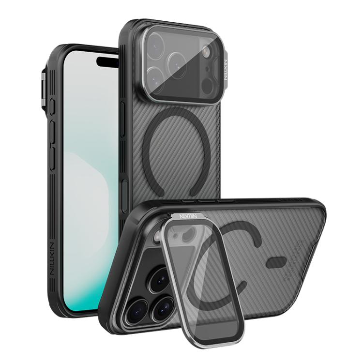 เคสโทรศัพท์ NILLKIN CamShield Prop แบบโปร่งใสพร้อมกระจกเงา MagSafe แบบแม่เหล็ก PC กึ่งโปร่งแสง สำหรับ iPhone 17 Pro Max, สำหรับ iPhone 17 Pro