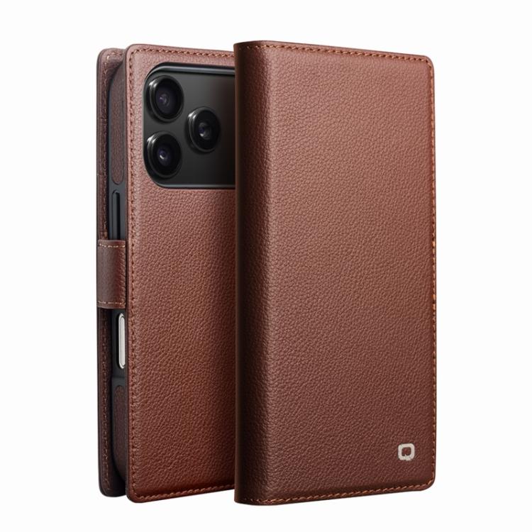 เคสหนังแท้ QIALINO Classics รุ่นที่ 3 สำหรับ iPhone 17 Pro Max, สำหรับ iPhone 17 Pro, สำหรับ iPhone 17, สำหรับ iPhone Air