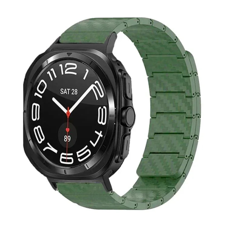 สายรัดนาฬิกาแม่เหล็กลูปคาร์บอนไฟเบอร์ สำหรับ Samsung Galaxy Watch Ultra 47mm / Ultra 2025, Samsung Galaxy Watch8 / Watch8 Classic