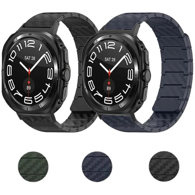 สายรัดนาฬิกาแม่เหล็กลูปคาร์บอนไฟเบอร์ สำหรับ Samsung Galaxy Watch Ultra 47mm / Ultra 2025, Samsung Galaxy Watch8 / Watch8 Classic