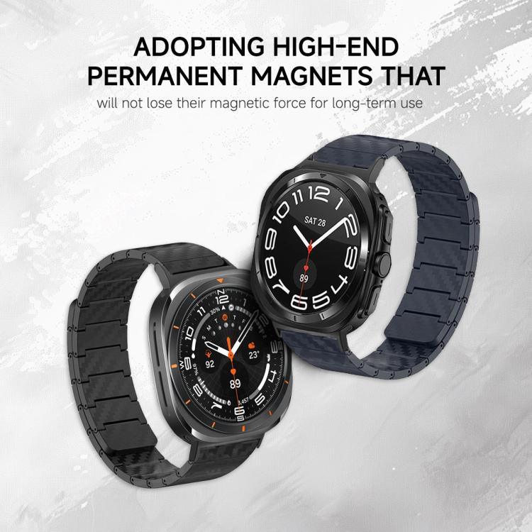 สายรัดนาฬิกาแม่เหล็กลูปคาร์บอนไฟเบอร์ สำหรับ Samsung Galaxy Watch Ultra 47mm / Ultra 2025, Samsung Galaxy Watch8 / Watch8 Classic