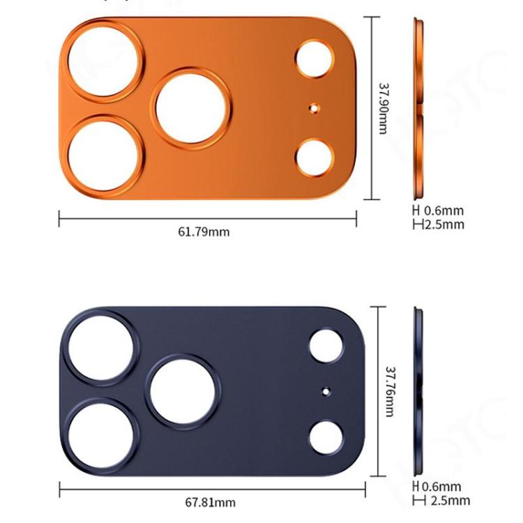 แหวนป้องกันเลนส์กล้องโลหะผสมไทเทเนียมกลวง XDcase สำหรับ iPhone 17 Pro Max, สำหรับ iPhone 17 Pro