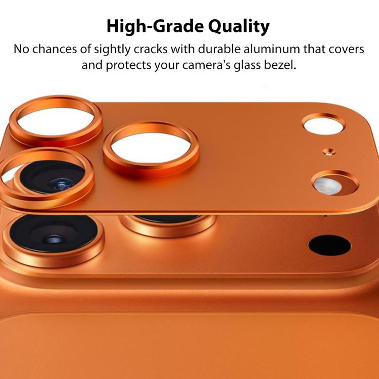 แหวนป้องกันเลนส์กล้องโลหะผสมไทเทเนียมกลวง XDcase สำหรับ iPhone 17